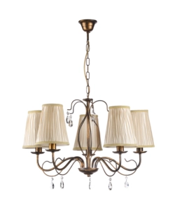 LAMPADARIO 5 LUCI ONLI "DELIA" BRONZO E14